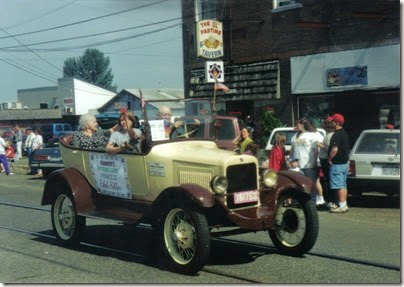 05 1920 Willys Overland Touring Car with My Fair Lady Princess Edith Keller in the Rainier Days in the Park Parade on July 10, 1999