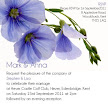 Blue Petal Flower - JPGS 3 Flat Invitation