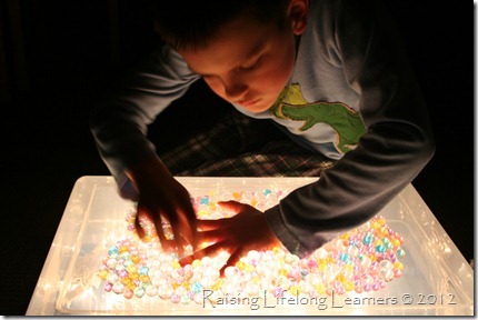 Trevor Playing With Water Beads
