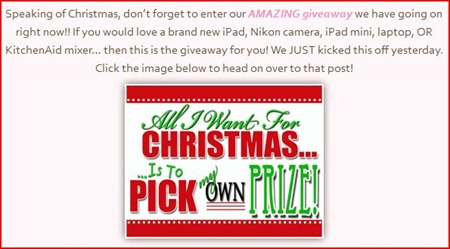 All I want for Christmas Giveaway