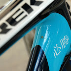 The Trek - Marco Polo Cycling Team edition Madone, with a small passenger looking for a fast ride. (Photo: Francis Cerny)