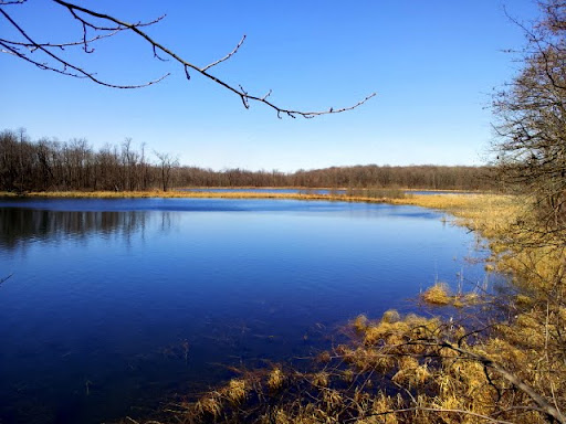 Calm waters on twin lakes