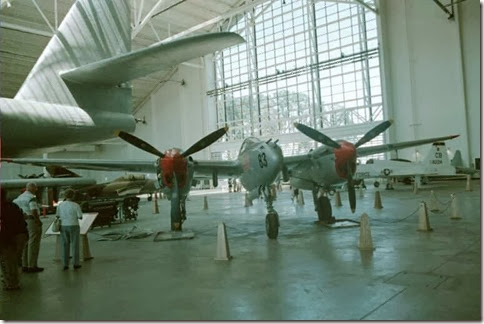 1944 Lockheed P-38L Lightning at the Evergreen Aviation Museum in 2001