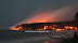 After Big Eruption of anak krakatoa and stop at afternoon, fresh Lava Flowing meet to sea water, on this time Temperature sea water is heating more than 70 c around this area some fish died Lava_flow.jpg