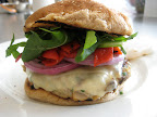 Turkey swiss burger looks good enough to . . . you know.