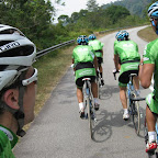 The Herbalife Marco Polo Cycling Team training near Kuala Lumpur for the Tour de Langkawi. (Photo: Remko Kramer)