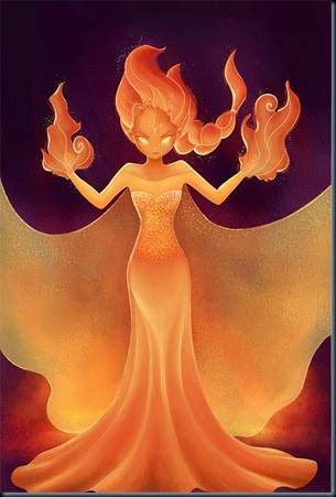 Frozen-fire-queen-elsa-by-Lynne-Liu