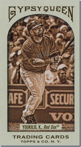 2011 Gypsy Queen Youkilis Sepia 74 of 99