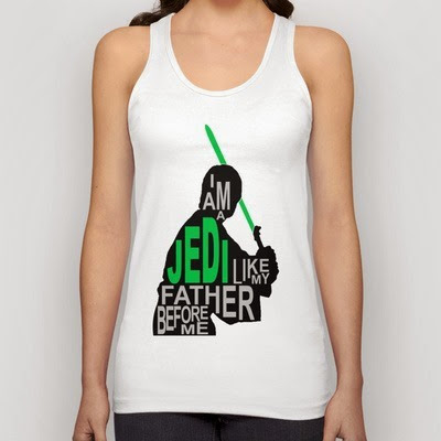 Luke Skywalker Jedi Tank Top from August Decorous Luke Skywalker Jedi Tank Top from August Decorous