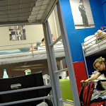 Where we slept in the first hostel.  Really nice room - very clean.  Familiar bed.