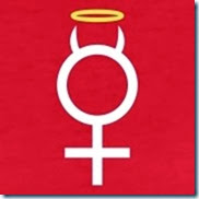 Rosso-simbolo-femminile-con-le-corna-e-Gloriosa-T-shirt Rosso-simbolo-femminile-con-le-corna-e-Gloriosa-T-shirt