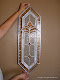 Custom leaded panel with  beveled peach cluster and jewels for a home in San Jose, CA