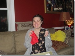 Leah with Christmas pjs