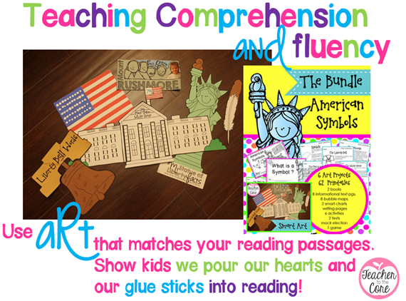 Slide4 Teacher to the Core Art, Comprehension, and Fluency Units!