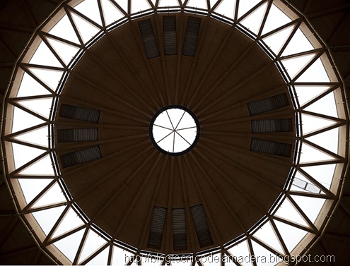 Cúpula de madera laminada y kerto Cúpula de madera laminada y kerto