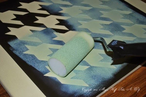 Using a tulip stencil roller brush to make artwork.jpg Using a tulip stencil roller brush to make artwork