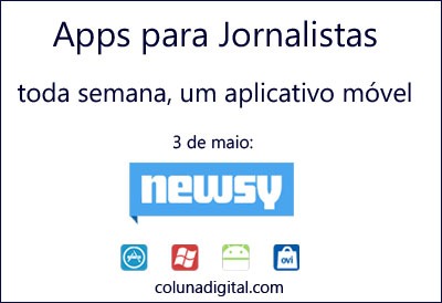 Newsy aplicativo para jornalistas