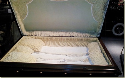 National Museum of Funeral History casket for three
