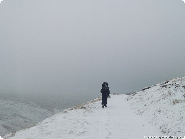 into the snow... into the snow...