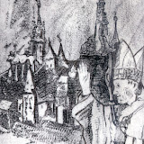 Ex-libris de Jean Paul II 1999; C3 C5/eau-forte, aquatinte;