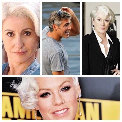 Artistas com cabelo branco Artistas com cabelo branco
