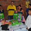 La pequeña Ariana Varela también fue ayudada con una entrega de pañales