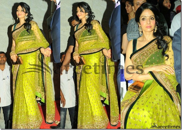 Sridevi_Green_Manish_Malhotra_Saree Sridevi_Green_Manish_Malhotra_Saree