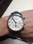 I loved this one from Tag Heuer's Carrera collection for a groom's gift. The face is simple and elegant but still sporty and the deep blue leather band is super sharp. I loved this one from Tag Heuer's Carrera collection for a groom's gift. The face is simple and elegant but still sporty and the deep blue leather band is super sharp.