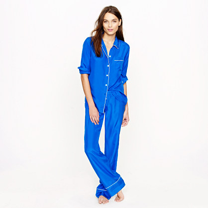 For lounging around all winter break (J.Crew silk pajama shirt and pant in brilliant cobalt $128 / $118, jcrew.com) For lounging around all winter break (J.Crew silk pajama shirt and pant in brilliant cobalt $128 / $118, jcrew.com)