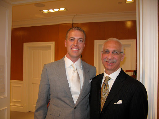 Our groom Colin and Frank Jedda from Kleinfeld.