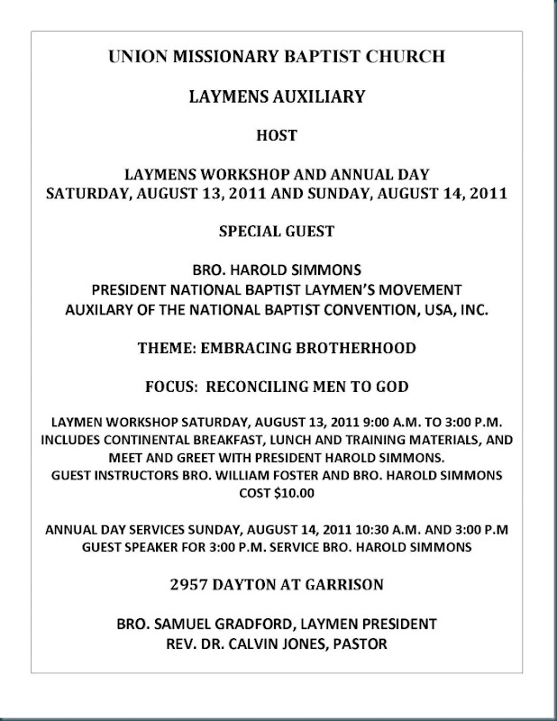 LAYMENS ANNUAL DAY FLYER - 2011 Final