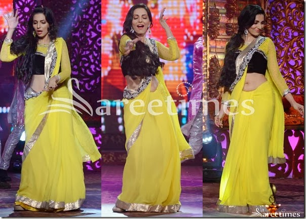 Yellow_Plain_Georgette_Saree Yellow_Plain_Georgette_Saree
