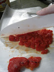 We couldn't get a hold of diced pimentos so they must be diced by hand. We couldn't get a hold of diced pimentos so they must be diced by hand.