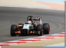 Perez nei test in Bahrain 2014