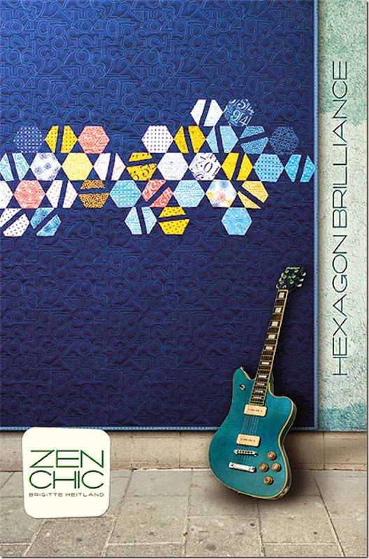 Hexagon Brilliance quilt pattern Zen Chic Hexagon Brilliance quilt pattern Zen Chic