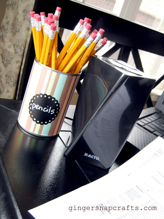 make your own pencil cup