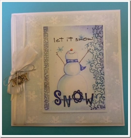 let It Snow handmade card