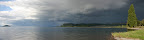 Lake Taupo beach panorama