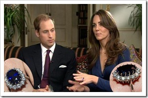 Prince William Kate Middleton with Engagement Ring