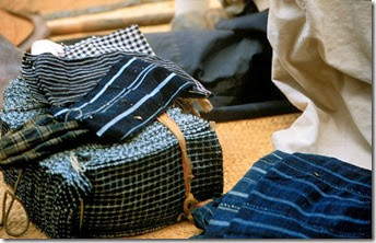 Indigo strips from Tereli, Mali Indigo strips from Tereli, Mali