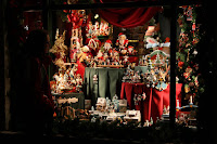 Browsing in the toy store window