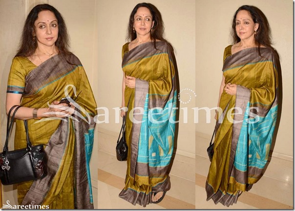 Hema_Malini_Green_Traditional_Silk_Saree Hema_Malini_Green_Traditional_Silk_Saree