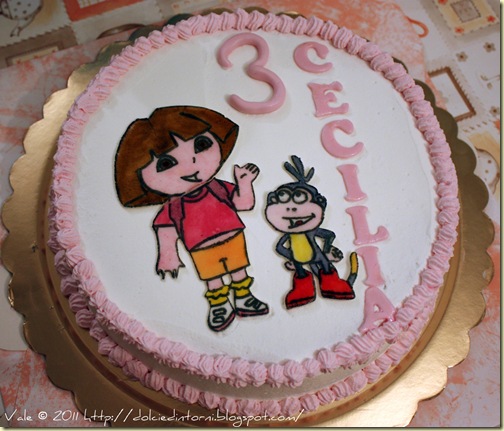 Torta Dora e Buzz (Cecilia 3 anni) Torta Dora e Buzz (Cecilia 3 anni)