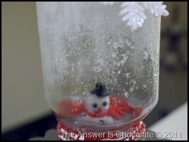 Snowman Jar Closeup