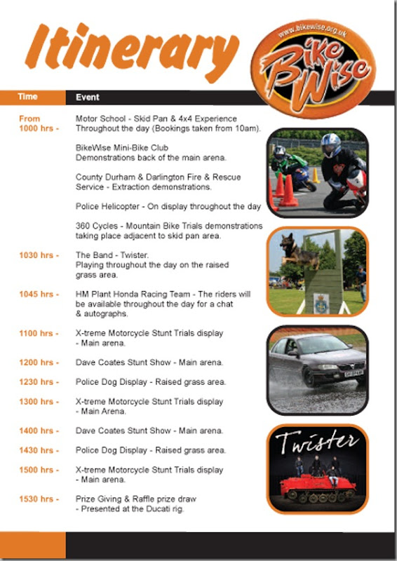 Click HERE to download a copy of BikeWise 2011 Itinerary