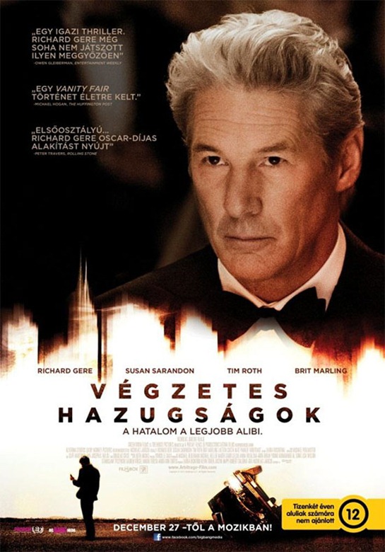 Végzetes hazugságok (Arbitrage) magyar plakát 
