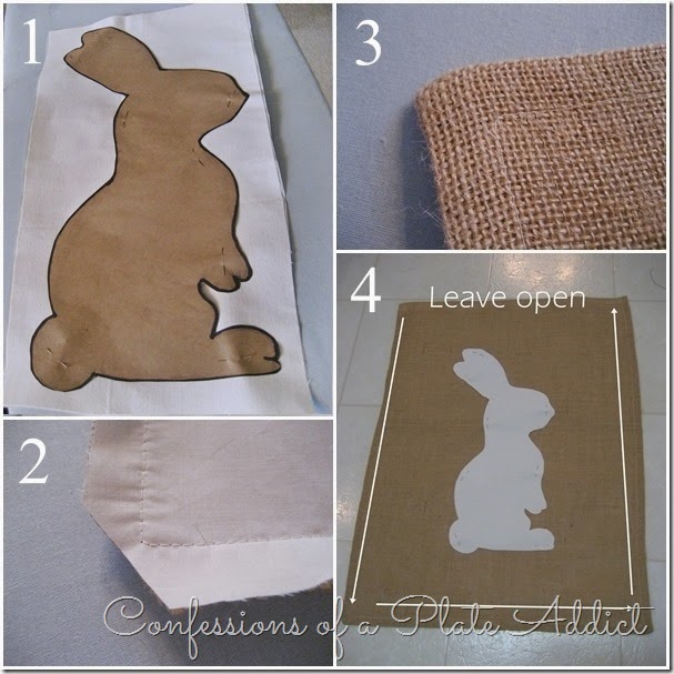 CONFESSIONS OF A PLATE ADDICT Bunny banner tutorial 1 CONFESSIONS OF A PLATE ADDICT Bunny banner tutorial 1