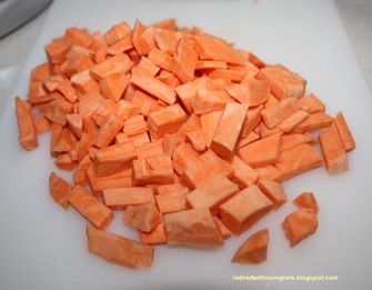 Sausage, Mixed Vegetable, Sweet Potato And Rice Dinner - sweet potato diced B Sausage, Mixed Vegetable, Sweet Potato And Rice Dinner - sweet potato diced B