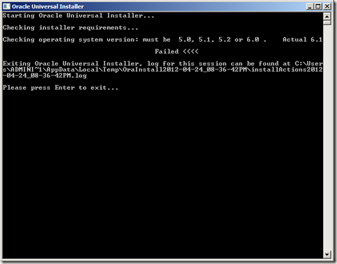install oracle application server 10g on windows 2008 r2