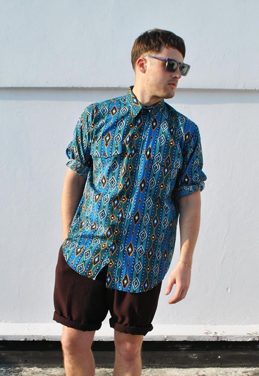 Vintage Navajo Inspired Pattern Shirt, £35, Ease The Squeeze